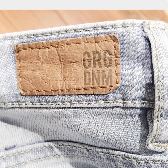 GARAGE Y2K Vintage Low Rise Stretch Denim Jeggings In Light Wash - Picture 10 of 16